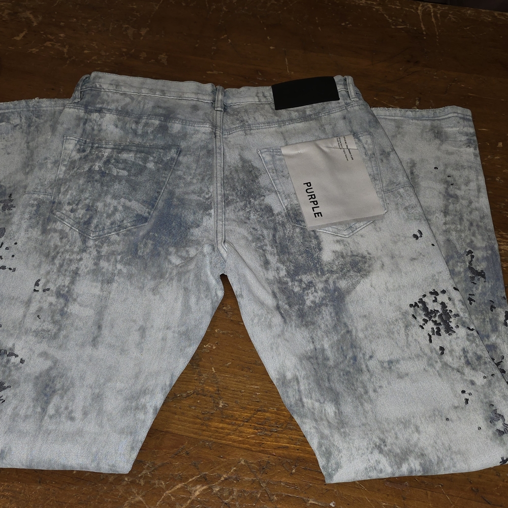 Purple Men's Bootcut Jeans - Gray